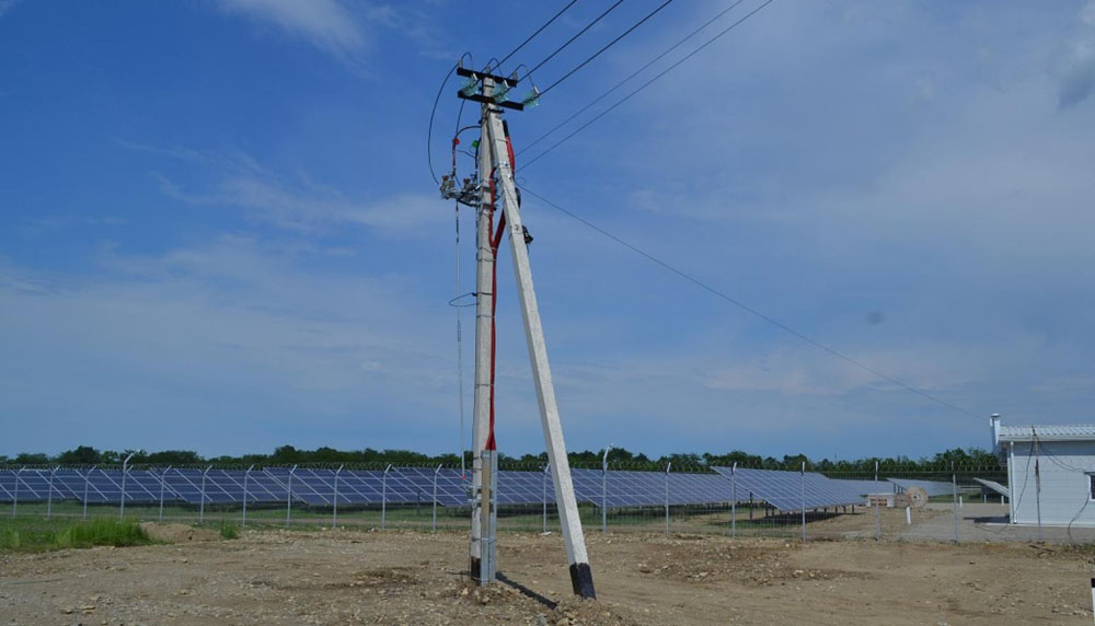 Первый в Адыгее солнечный генератор подключили к электросетям