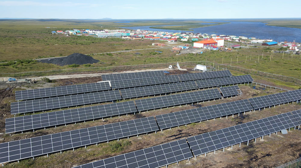 В Арктической зоне завершено строительство солнечных энергоустановок